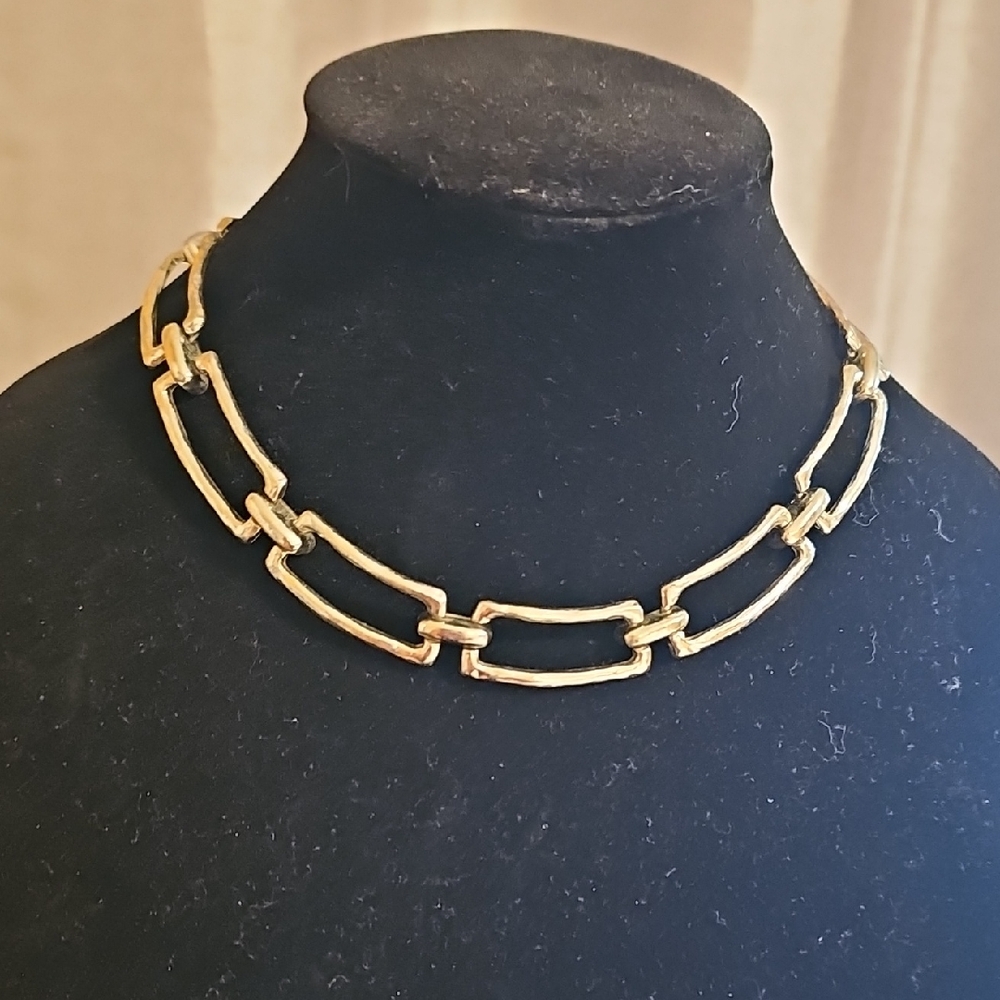 Chico's Silvertone Chain Link Necklace